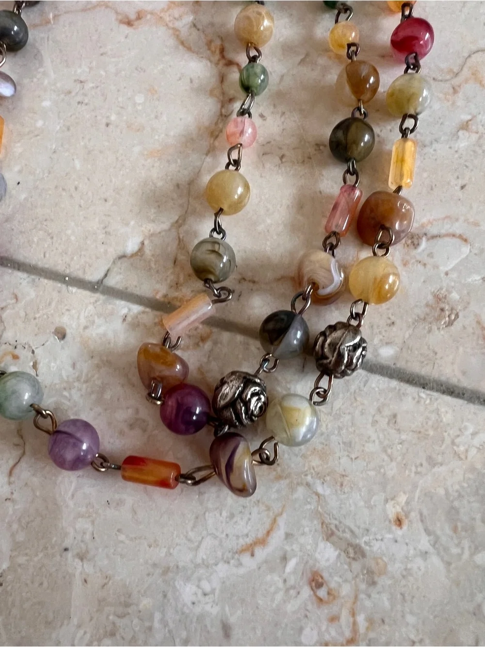 Multi-Color Beaded Necklace - Women Jewelry